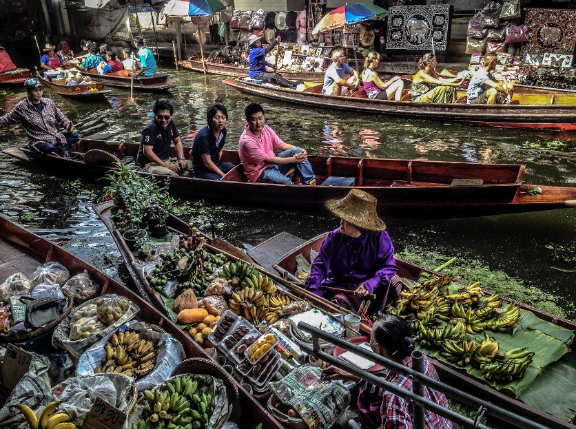Damnoen Saduak Floating Market, Ratchaburi Province, Thailand